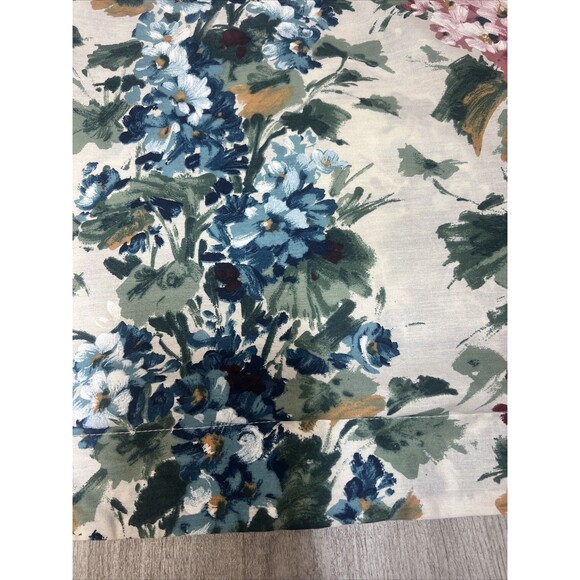 Vintage Pillow Shams Set Of 2 80s Floral 31x25 MCM Cottagecore - Picture 2 of 7